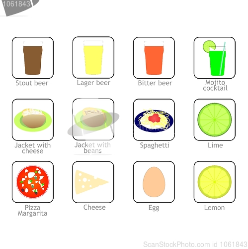 Image of Food and drink icons