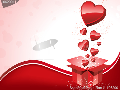 Image of Happy Valentine's Day  Gift with Hearts