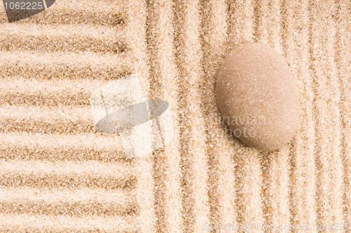 Image of Zen. Stone and sand