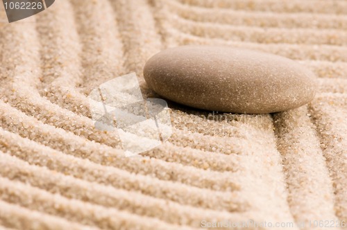 Image of Zen. Stone and sand