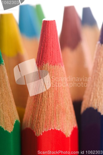 Image of Collection of colorful pencils