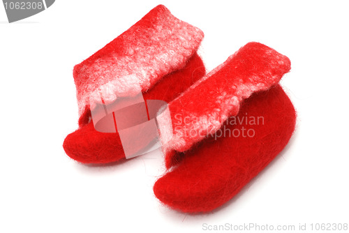 Image of red Santa boots