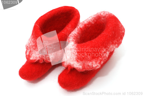 Image of red Santa boots