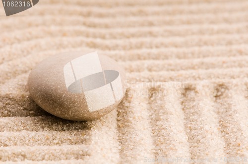 Image of Zen. Stone and sand