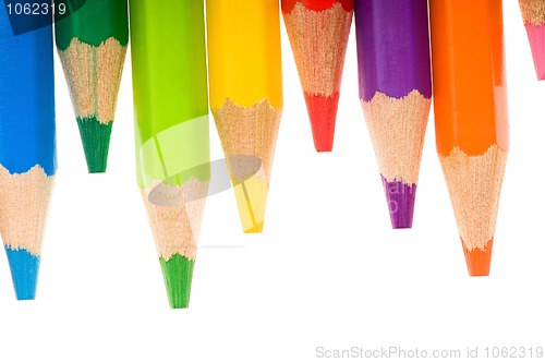 Image of color pencil isolated on white