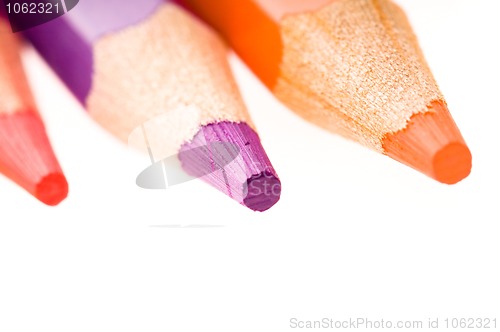 Image of color pencil isolated on white