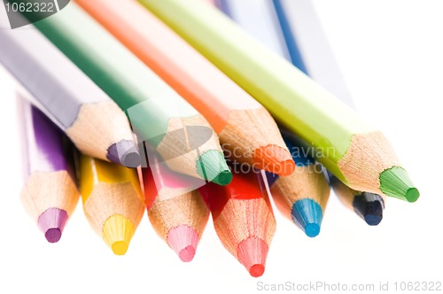 Image of color pencil isolated on white