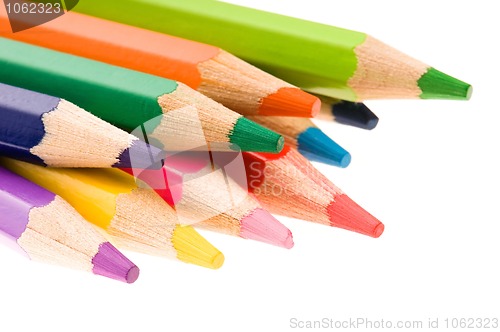 Image of color pencil isolated on white