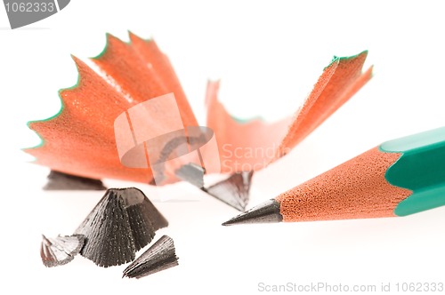 Image of Pencil and shavings