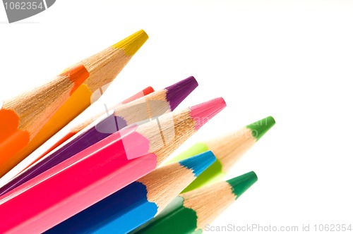Image of color pencil isolated on white 