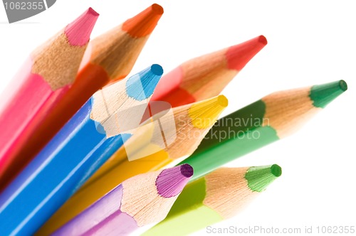 Image of color pencil isolated on white 