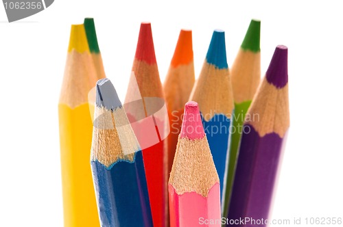 Image of color pencil isolated on white 