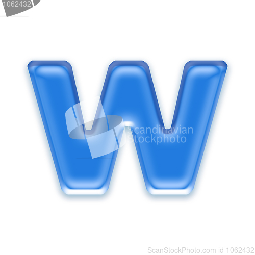 Image of Aqua letter