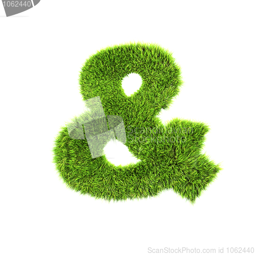Image of & grass sign