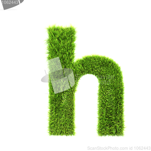 Image of grass lower-case letter