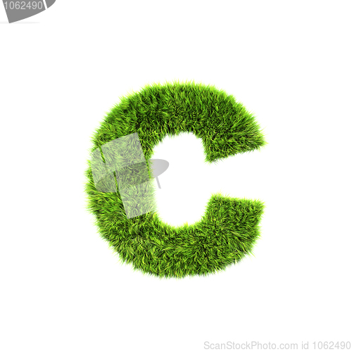 Image of grass lower-case letter