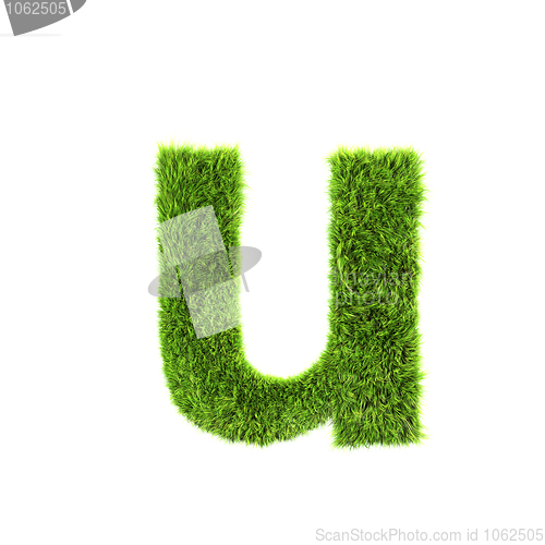 Image of grass lower-case letter