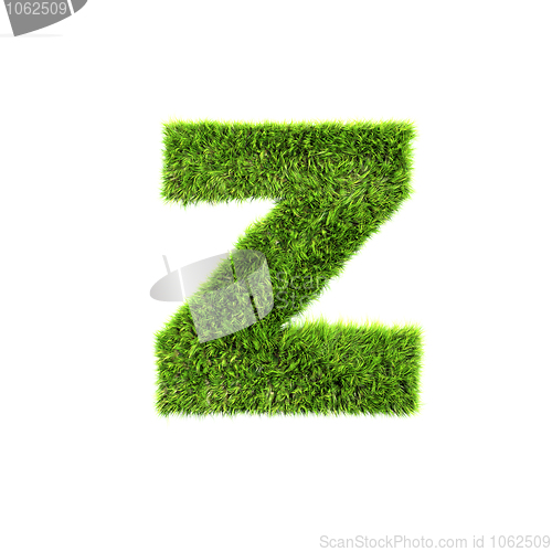 Image of grass lower-case letter