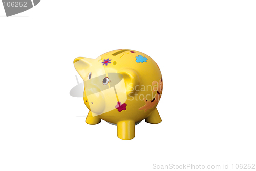 Image of Yellow piggy bank-2