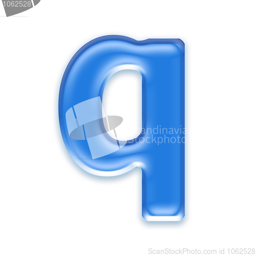 Image of Aqua letter