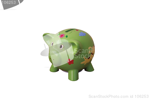 Image of Green piggy bank-2