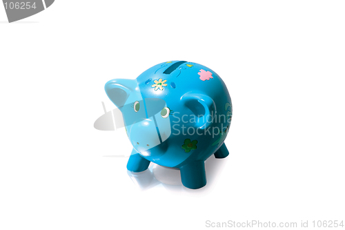 Image of Blue piggy bank-1
