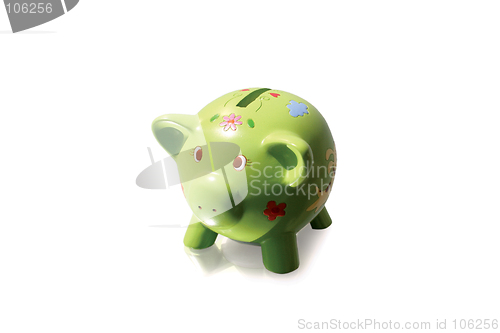 Image of Green piggy bank-1