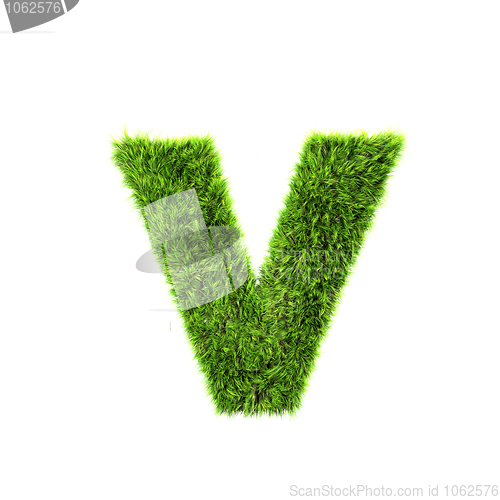 Image of grass lower-case letter