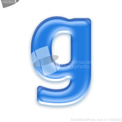 Image of Aqua letter