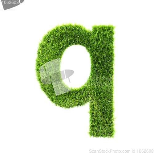 Image of grass lower-case letter