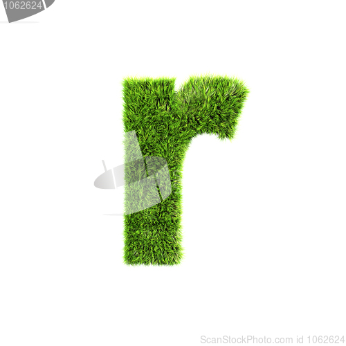 Image of grass lower-case letter
