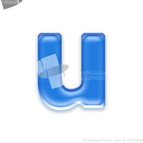 Image of Aqua letter
