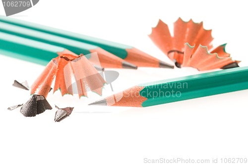 Image of Pencil and shavings