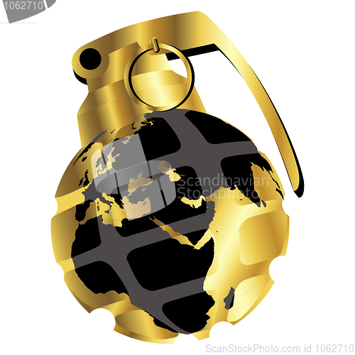Image of Golden hand grenade