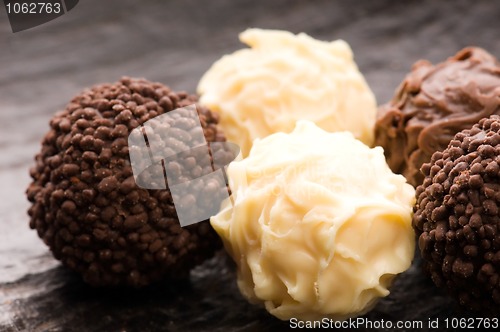 Image of chocolate truffles assortment 