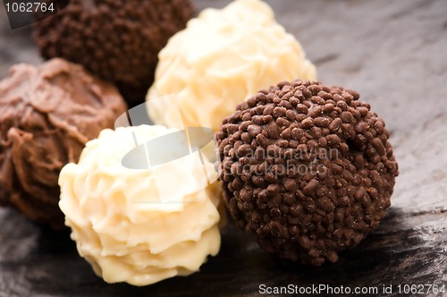 Image of chocolate truffles assortment 