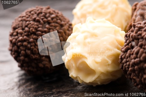 Image of chocolate truffles assortment 