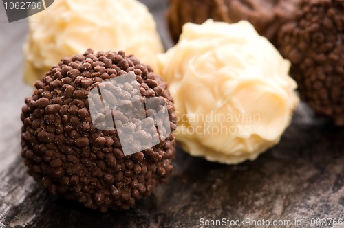 Image of chocolate truffles assortment 