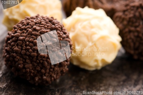 Image of chocolate truffles assortment