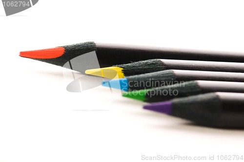 Image of Collection of colorful pencils