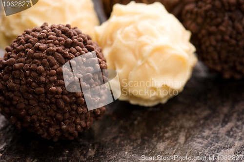 Image of chocolate truffles assortment