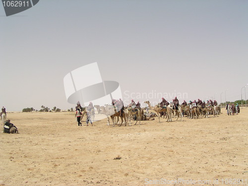 Image of sahara and caravan