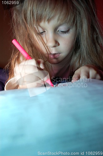 Image of child drawing