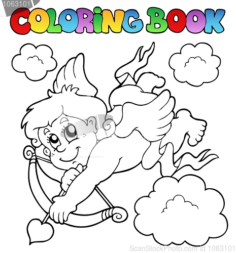 Image of Coloring book with Cupid 1
