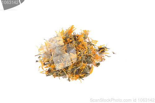 Image of Calendula or marigold dry flower for tea