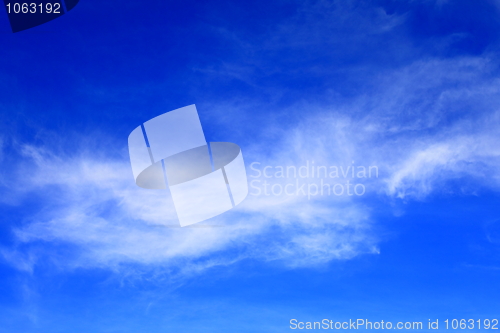 Image of Blue sky white clouds