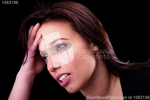 Image of woman with headache