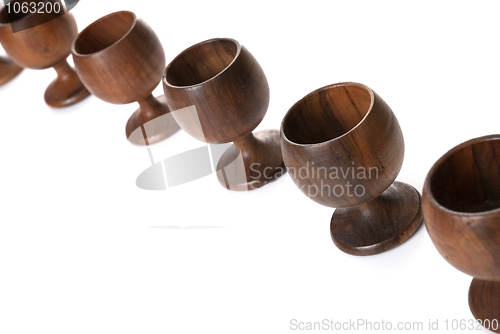 Image of Wooden cups