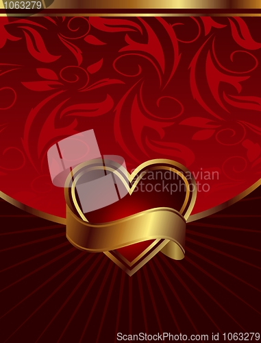 Image of background for design of packing Saint Valentine's Day