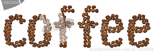 Image of Word of coffee beans